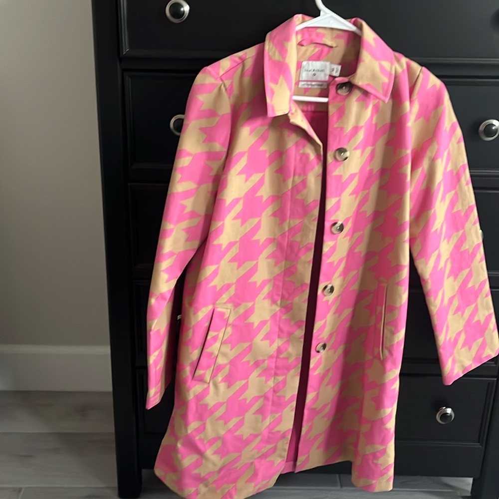 Women’s Ltd Ed. Isaac Mizrahi X Target houndstooth rain jacket- XS New (no tags)